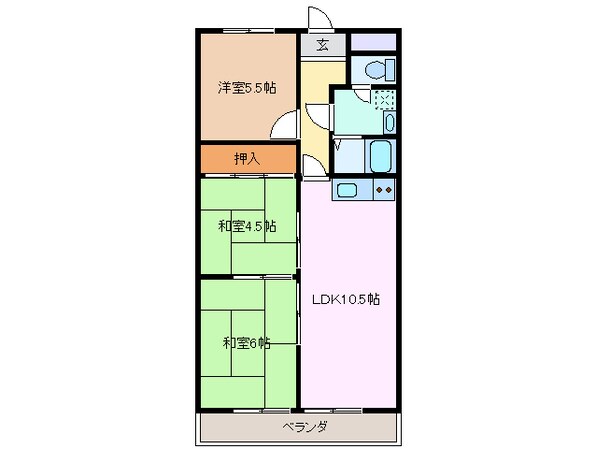 近鉄四日市駅 徒歩7分 9階の物件間取画像